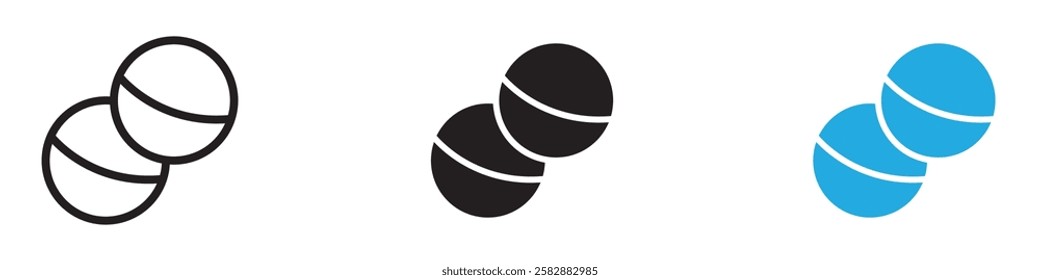 Bath salts bomb icon black white vector outline
