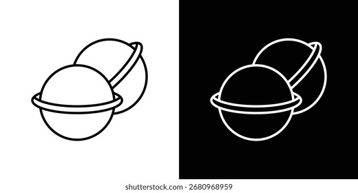 Sais de banho ícone bomba linha símbolo conceito, ilustração vetorial