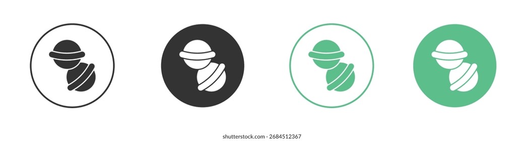 Sais de banho ícone da bomba para o seu site, móvel, apresentação e desenhos de logotipo.