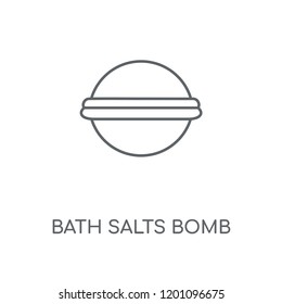 Bath Salts Bomb linear icon. Bath Salts Bomb concept stroke symbol design. Thin graphic elements vector illustration, outline pattern on a white background, eps 10.