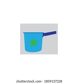 diseño de cuchara de baño vectorial ilustración icono de plantilla