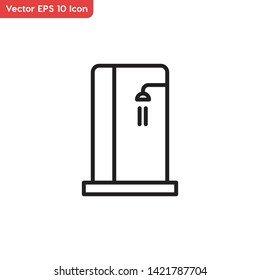 Bath shower, bathroom vector icon. Elements for mobile concepts and web apps.