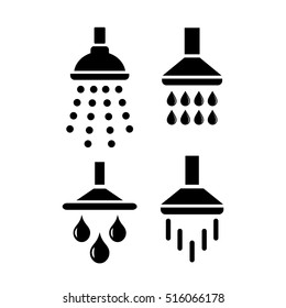 Bath shower icon vector illustration. Shower pictogram. Showering icon clip art. Shower icon eps.