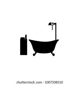 bath shower icon.black design color