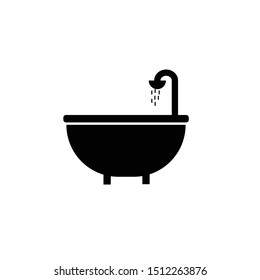 bath sign icon vector symbol isolated