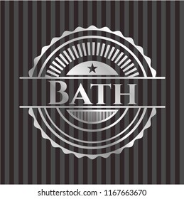 Bath silver shiny badge