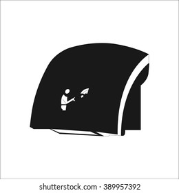 Bath simple icon on colorful white background