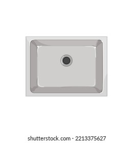 caricatura de cerámica del lavabo de baño. señal de cerámica del lavabo de baño. ilustración vectorial de símbolo aislado