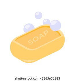 bath soap icon of color style design vector template