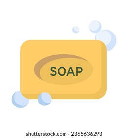 bath soap icon of color style design vector template