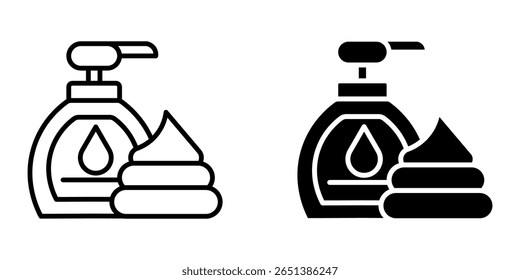  Badeseife Symbol weiß auf Hintergrund