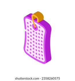 vectores de ícono isométrico de higiene de esponja de baño. signo de higiene de esponja de baño. ilustración de símbolo aislado