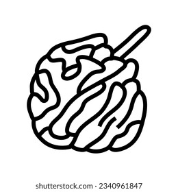 bath sponge hygiene line icon vector. bath sponge hygiene sign. isolated contour symbol black illustration