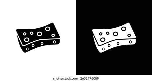Bath sponge icon of a flat style vector