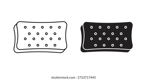 Ícone de esponja de banho. Símbolo, ilustração de logotipo. conjunto de ícones gráficos
