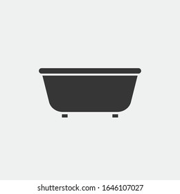 bath tab icon vector taking a bath