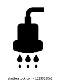 bath tap silhouette icon