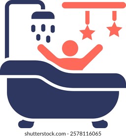 Bath Time Icon Element For Design