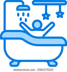 Bath Time Icon Element For Design