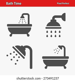 Bath Time Icons. Professional, pixel perfect icons optimized for both large and small resolutions. EPS 8 format.