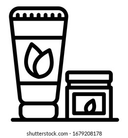 Bath tincture of eucalyptus icon. Outline bath tincture of eucalyptus vector icon for web design isolated on white background