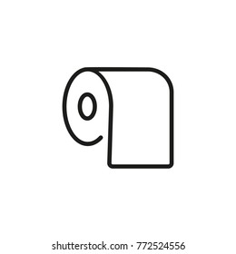 Bath tissue line icon
