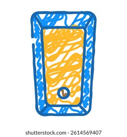 bath top view doodle icon sketch vector. bath top view sign. isolated symbol illustration