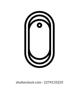 Bademäntel für die oberste Linie Symbol Vektorgrafik. Badesaal-Draufsicht. isoliertes Kontursymbol