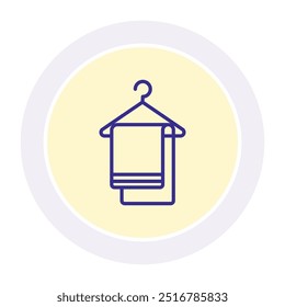 Ícone de círculo de toalha de banho, vetor, pixel perfect, arquivo ilustrador 