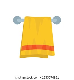 Bath towel icon. Flat illustration of bath towel vector icon for web design