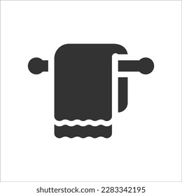 Bath Towel icon, Vector Graphics