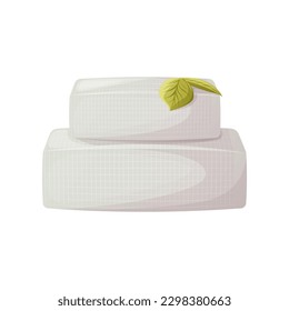 Bath towels. The concept of spa, relaxation. Cartoon style. Fashion vector illustration.