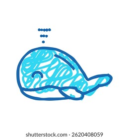 bath toy baby doodle icon sketch vector. bath toy baby sign. isolated symbol illustration