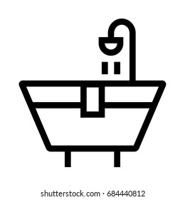 Bath tub icon