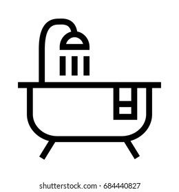 Bath tub icon