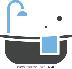 Imagen del icono de la Tubería de baño. Adecuado para aplicaciones móviles.