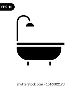 Bath tub icon. Bath room icon. vector illustration logo template. eps10