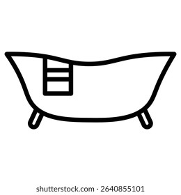 bath tub icon Simple thin line stroke