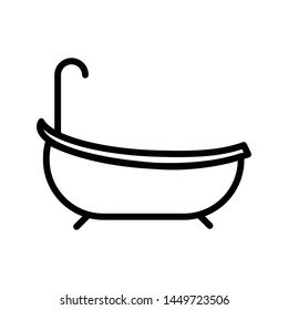 Bathtub Icon Trendy Design Template Bathtub Stock Vector (Royalty Free ...