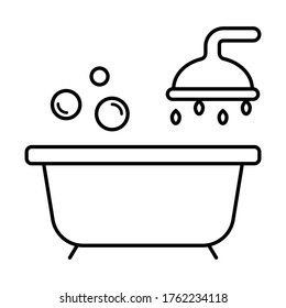 Bath tub icon vector illustration