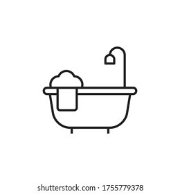Badewanne Symbol, Vektorsymbol