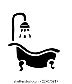 Bath Tub with Shower