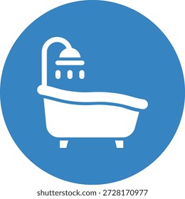 Ilustração do design do ícone do vetor da banheira