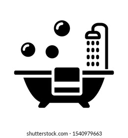 bath tube - bathroom icon vector design template