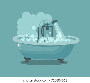 bath vector flat