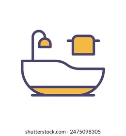 bath vector icon design stock illustration