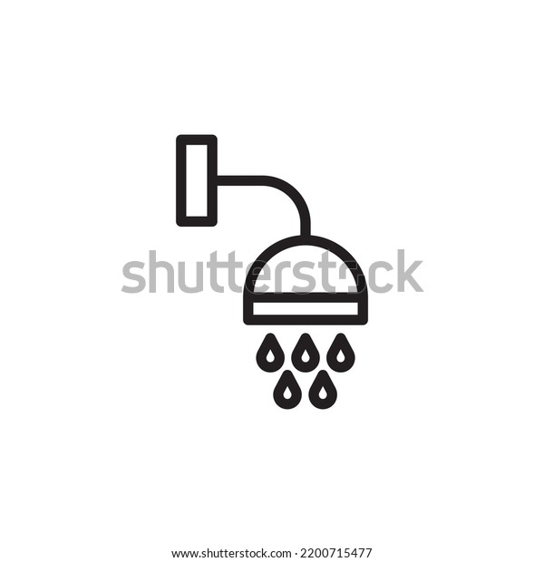 Bath Vector Icon Rinse Place Illustration Stock Vector (Royalty Free ...