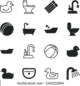 Bath Vector Icon Set Such As: Water Supply, Comfortable, Woman, Training, Cup, Summer, Smiling, Blue, Sunny, Comfort, Floating, Sunbathing, Collection, Potty, Washbasin, Life, Icons, Toys, Sport