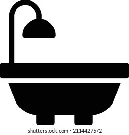 Bath Vector illustration on a transparent background.Premium quality symmbols.Glyphs vector icon for concept and graphic design.