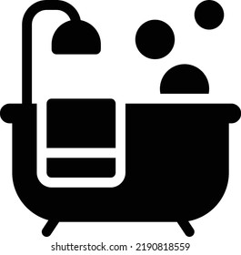 bath Vector illustration on a transparent background. Premium quality symmbols. Glyphs vector icons for concept and graphic design.